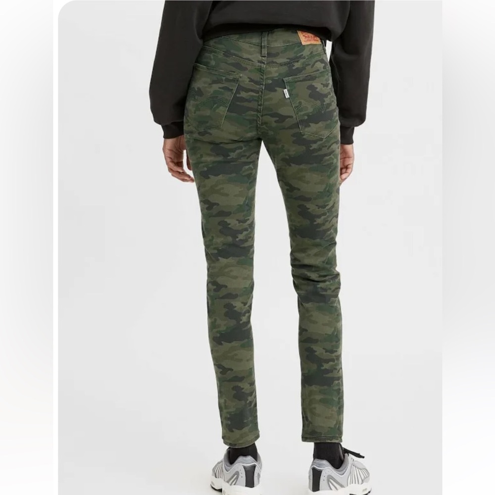 721 HIGH RISE SKINNY UTILITY WOMEN'S JEANS NWT Camouflage size 10 short LEVIS - Picture 2 of 9